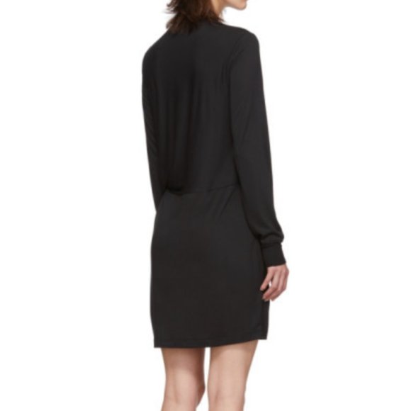RAG & BONE Draped Shaw Mini Dress in Black - Picture 9 of 9